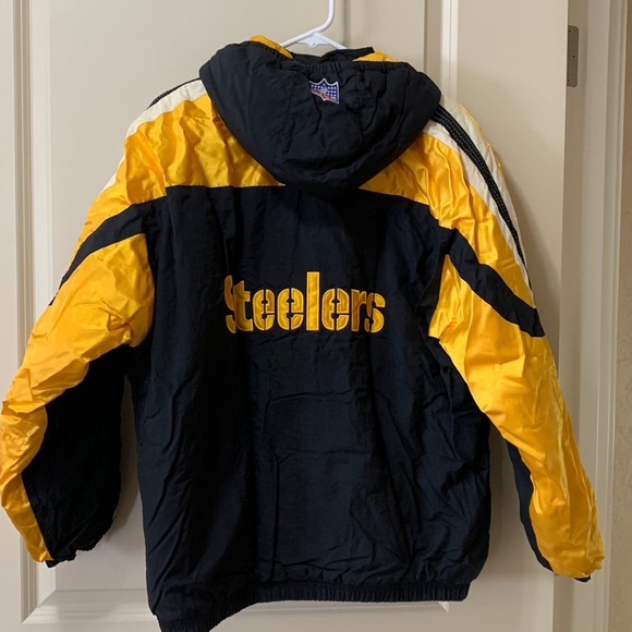 VTG - STARTER PRO LINE Pittsburgh Steelers Puffer Jacket Youth - XL - Picture 2 of 15